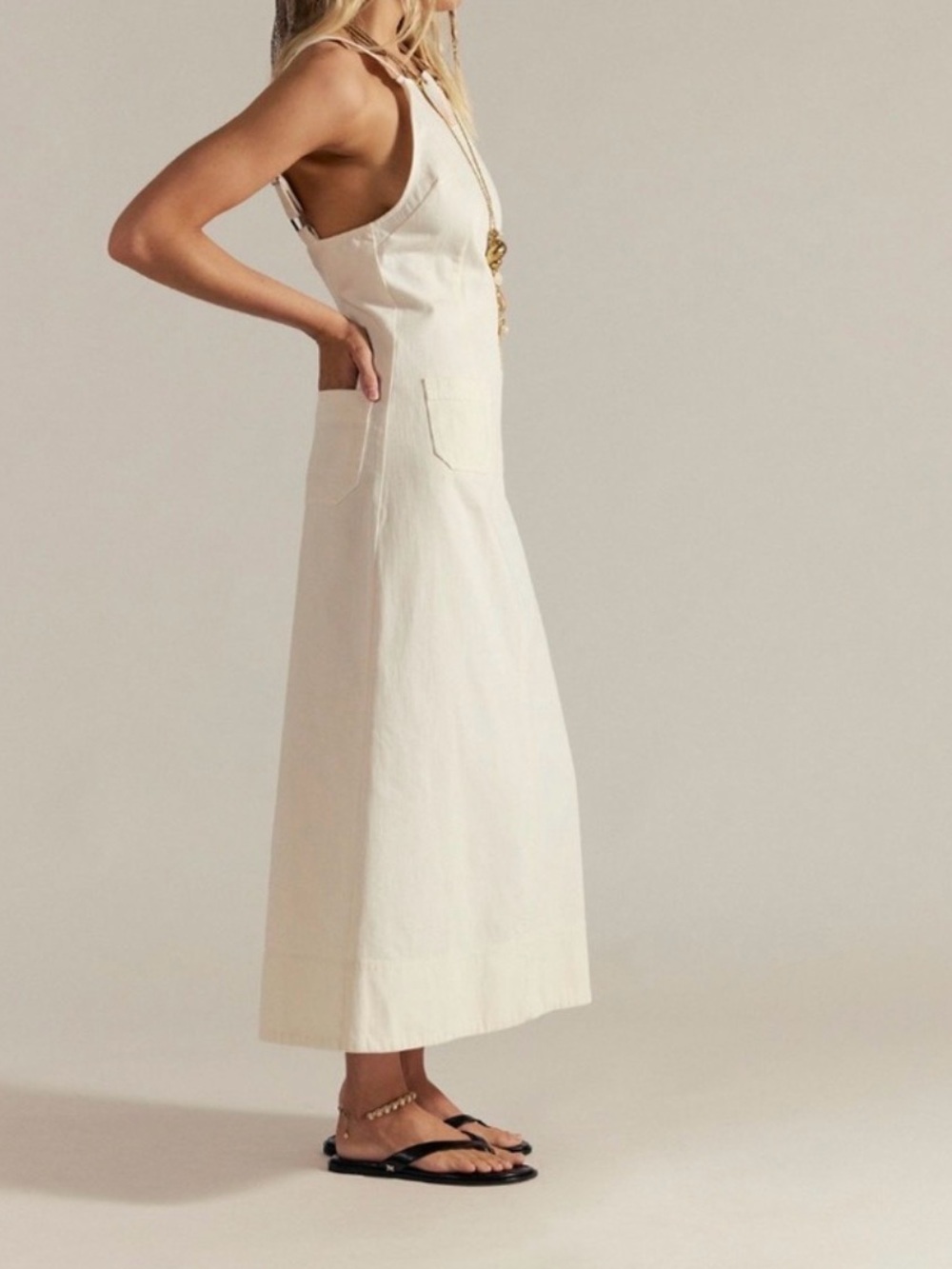 Free People Dex Denim Midi Dress